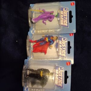 Mattel Justice League 3-Pack Action Figures - Purple, Red, Blue, Black